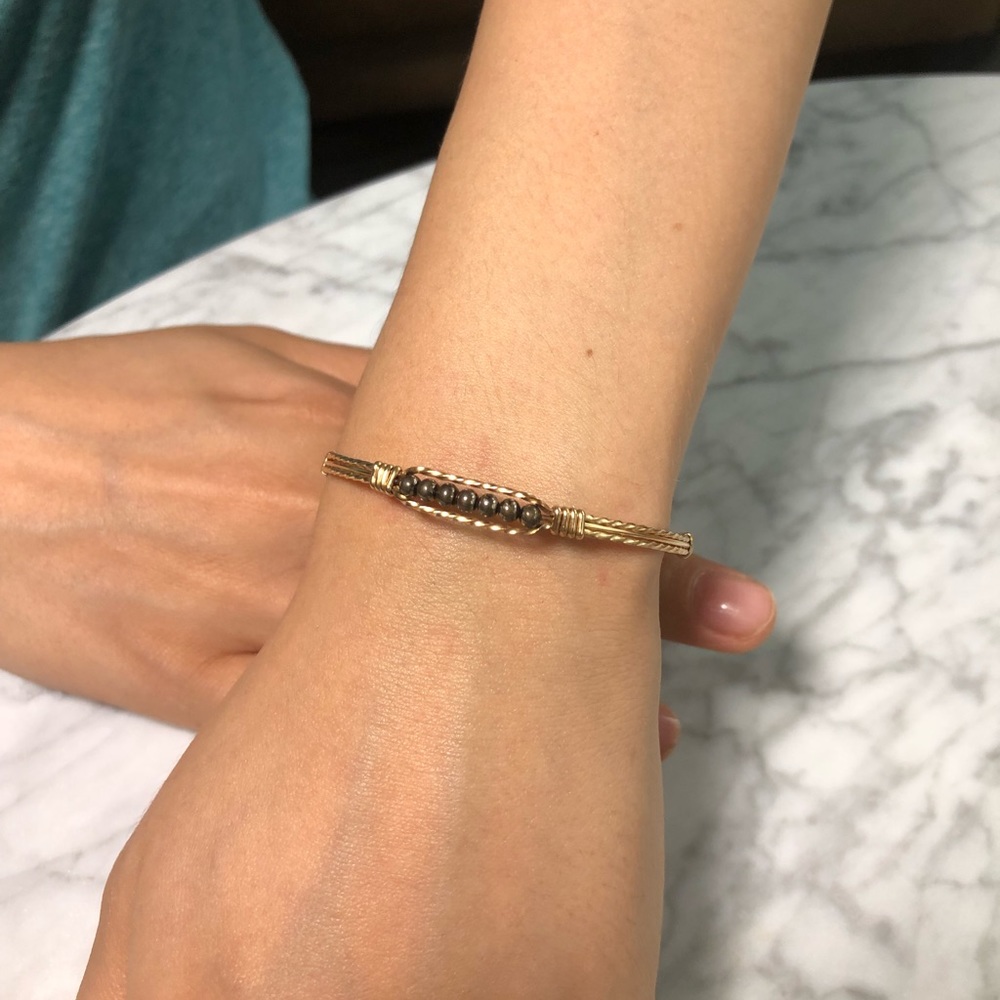 Golden bracelet bangle